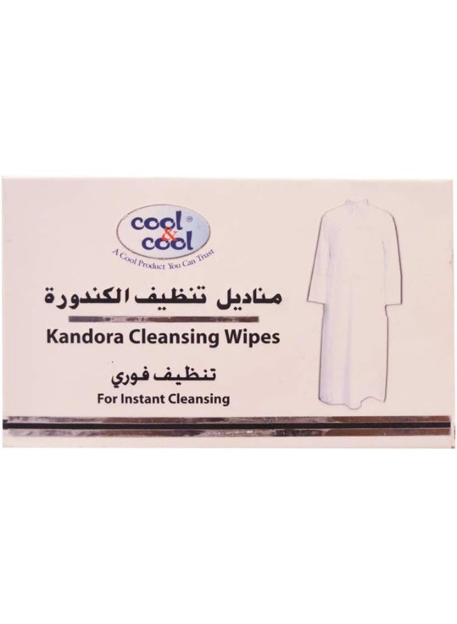 Cool & Cool Kandora Cleansing Wipes 12's - Gentle Fabric Care, Color Protect & Instant Cleansing - Image 1